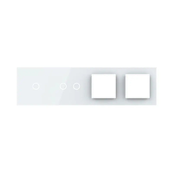 Livolo | Wit | 1+2+SR+SR | Glasplaat | Combinatie Livolo Nederland B.V.