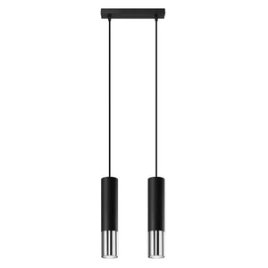 Hanglamp | 2 | Zwart met zilveren buitenzijde | Luxe LED Livolo Nederland B.V.