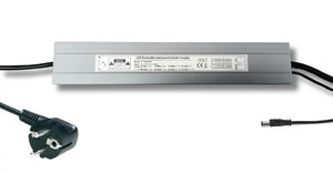 Adapter | Dimbaar | EU stekker | 24V- Male connector | 300W | IP67 | COB Ledstrip Livolo Nederland B.V.