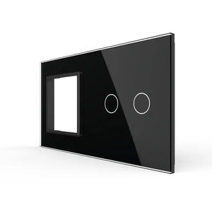 Livolo | Zwart | SR+2 | Glasplaat | Combinatie Livolo Nederland B.V.