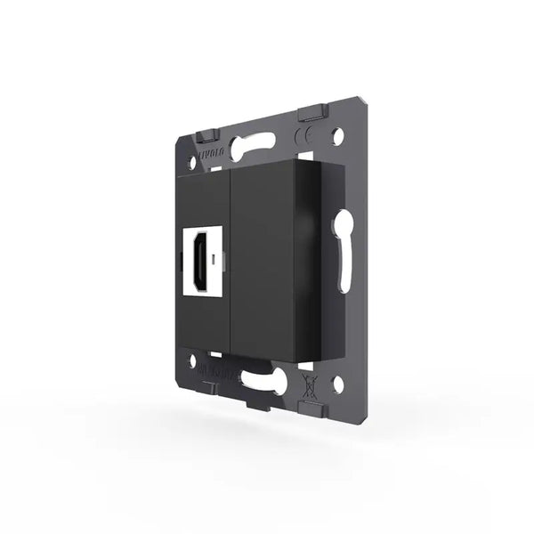 Livolo | Zwart | SR | HDMI aansluiting | Blindplaat Livolo Nederland B.V.