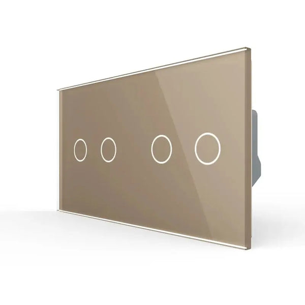 Livolo | Goud | 2+2 | Rolluik | Schakelaar | Smart Home Livolo Nederland B.V.