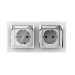 Livolo | Wit | SR+SR | Wandcontactdoos | IP44 Livolo Nederland B.V.