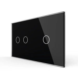 Livolo | Zwart | 2+1 | Glasplaat | Touchschakelaar Livolo Nederland B.V.