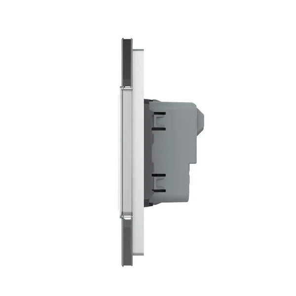 Livolo | Grijs | SR+SR | Wandcontactdoos | Zonder randaarde Livolo Nederland B.V.