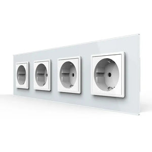 Livolo | Wit | SR+SR+SR+SR | Wandcontactdoos Livolo Nederland B.V.