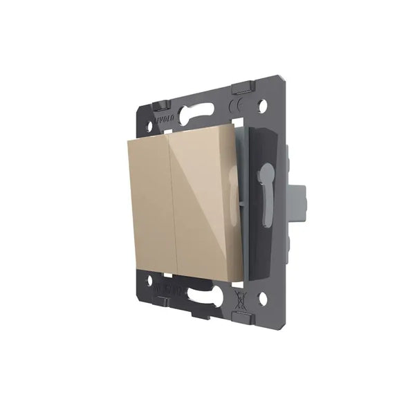 Livolo | Goud | 2 | Module | Puls | Wipschakelaar