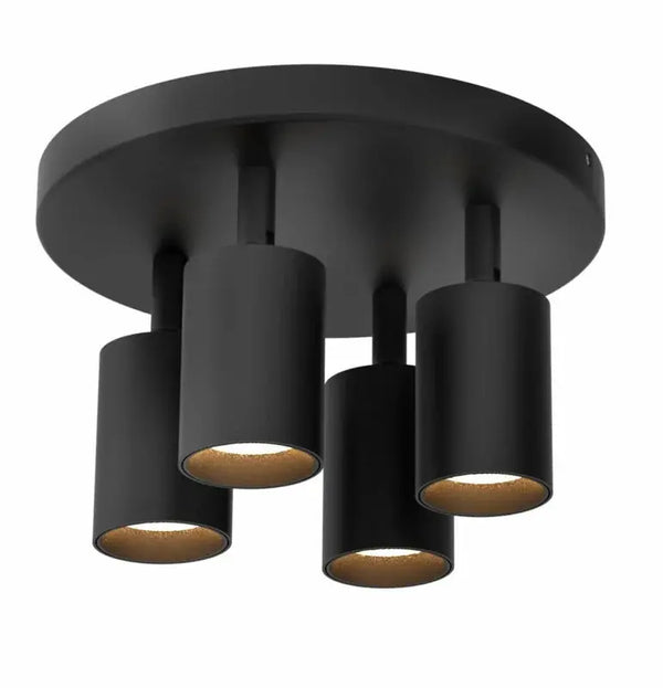 Plafondlamp | Zwart | 4 | LED spot | Rond | Verstelbaar Livolo Nederland B.V.