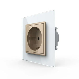 Livolo | Wit/Goud | SR | Wandcontactdoos Livolo Nederland B.V.