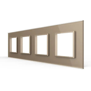 Livolo | Goud | SR+SR+SR+SR | Glasplaat Livolo Nederland B.V.