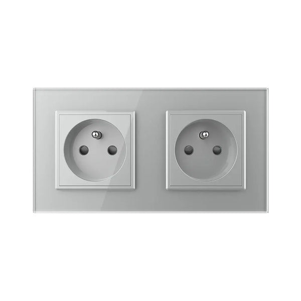 Livolo | Grijs | SR+SR | Wandcontactdoos | France Livolo Nederland B.V.