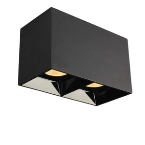 Opbouwspot | Zwart | 2 | Deluxe LED | Vierkant Livolo Nederland B.V.