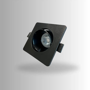 GU10 armatuur | Zwart | Kantelbaar en Richtbaar | Inbouwspot | Vierkant | ø 76mm Livolo Nederland B.V.