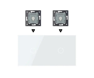 Zelf samenstellen | Wit | Afdekraam 1+1 Livolo Nederland B.V.