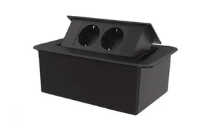 Livolo | Zwart | 2 | Pop-Up Stekkerdoos | Push | Inbouw | Stopcontacten - Zwart Livolo Nederland B.V.