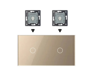 Zelf samenstellen | Goud | Afdekraam 1+1 Livolo Nederland B.V.