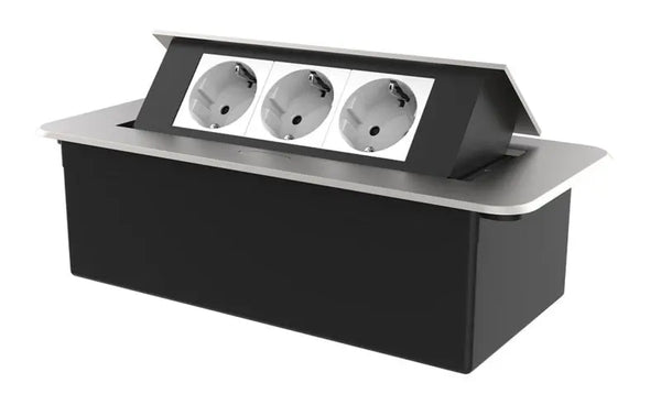 Livolo | Zilver | 3 | Pop-Up Stekkerdoos | Push | Inbouw | Stopcontacten - Wit Livolo Nederland B.V.