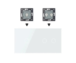 Zelf samenstellen | Wit | Afdekraam 1+2 Livolo Nederland B.V.