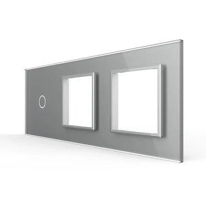 Livolo | Grijs | 1+SR+SR | Glasplaat | Combinatie Livolo Nederland B.V.