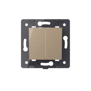 Livolo | Goud | 2 | Module | Puls | Wipschakelaar