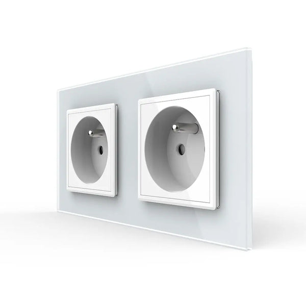 Livolo | Wit | SR+SR | Wandcontactdoos | Type FR Livolo Nederland