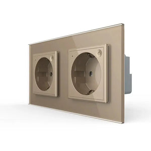 Livolo | Goud | SR+SR | Wandcontactdoos | Smart Home Livolo Nederland B.V.
