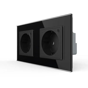 Livolo | Zwart | SR+SR | Wandcontactdoos | Smart Home Livolo Nederland B.V.