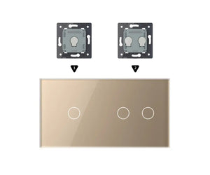 Zelf samenstellen | Goud | Afdekraam 1+2 Livolo Nederland B.V.