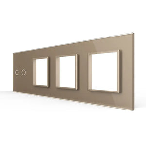 Livolo | Goud | 2+SR+SR+SR | Glasplaat | Combinatie Livolo Nederland B.V.