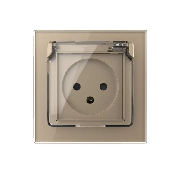 Livolo | Goud | SR | Wandcontactdoos | Zonder randaarde | IP44 Livolo Nederland B.V.