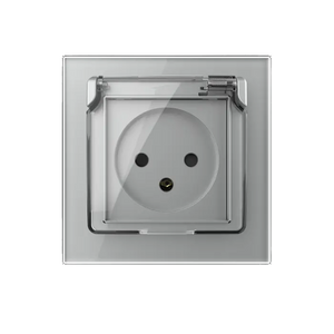 Livolo | Grijs | SR | Wandcontactdoos | Zonder randaarde | IP44 Livolo Nederland B.V.