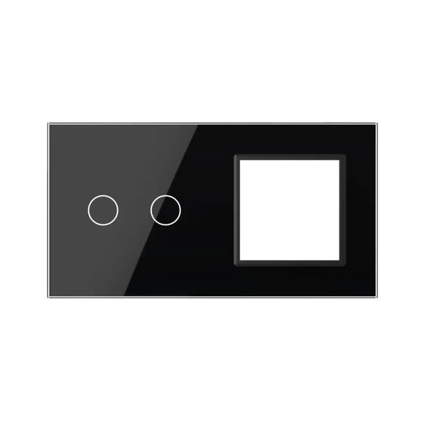 Livolo | Zwart | 2+SR | Glasplaat | Combinatie Livolo Nederland B.V.