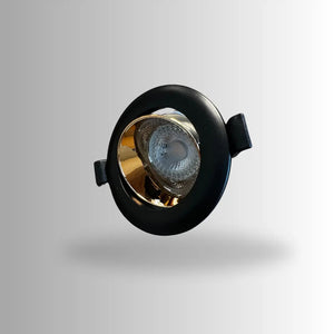 GU10 armatuur | Zwart - Goud | Kantelbaar en Richtbaar | Inbouwspot | Rond | ø 76mm Livolo Nederland B.V.