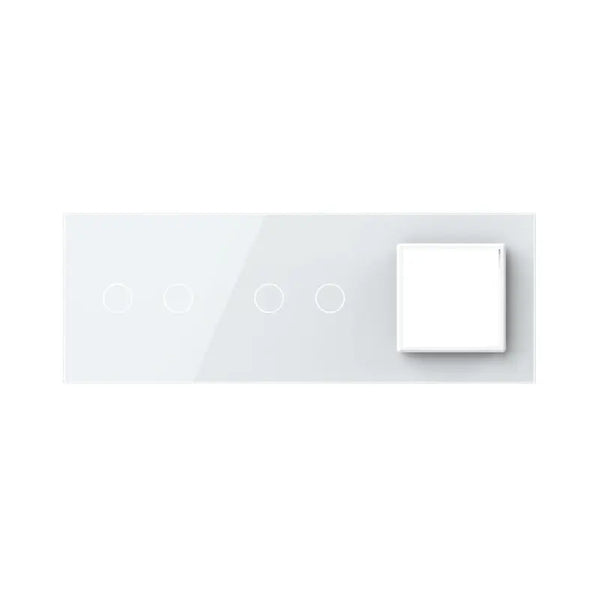 Livolo | Wit | 2+2+SR | Glasplaat | Combinatie Livolo Nederland B.V.