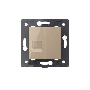 Livolo | Goud | SR | Netwerk RJ45 Cat.6 | Blindplaat Livolo Nederland B.V.