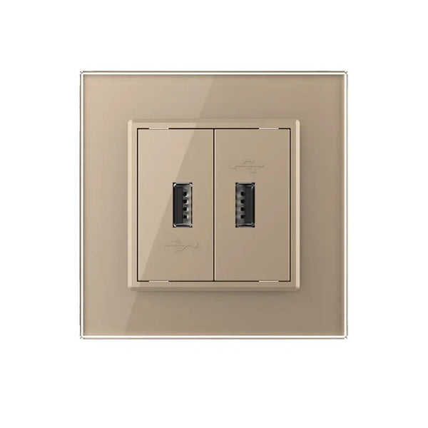 Livolo | Goud | SR | Tweevoudige USB oplader Livolo Nederland B.V.