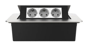 Livolo | Zilver | 3 | Pop-Up Stekkerdoos | Push | Inbouw | Stopcontacten - Wit Livolo Nederland B.V.