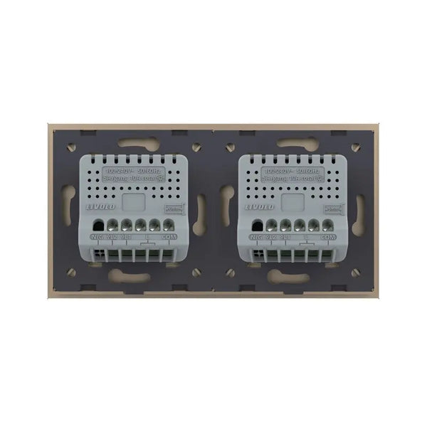 Livolo | Goud | 2+2 | Aan/Uit | Wisselschakelaar | Smart Home Livolo Nederland B.V.