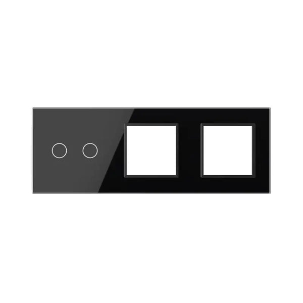 Livolo | Zwart | 2+SR+SR | Glasplaat | Combinatie Livolo Nederland B.V.