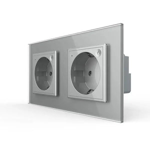 Livolo | Grijs | SR+SR | Wandcontactdoos | Smart Home Livolo Nederland B.V.