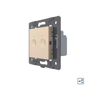 Livolo | Goud | SR | Module | Aan/Uit | Dubbel | Wisselschakelaar Livolo Nederland B.V.