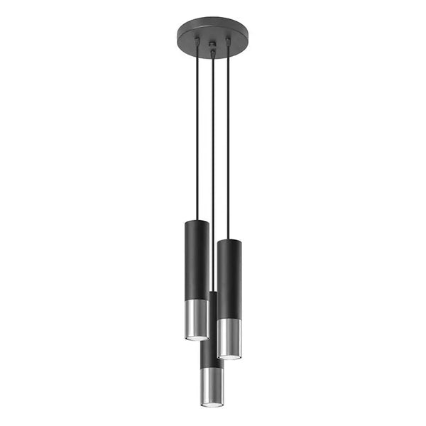 Hanglamp | 3 | Zwart met zilveren buitenzijde | Rond | Luxe LED Livolo Nederland B.V.