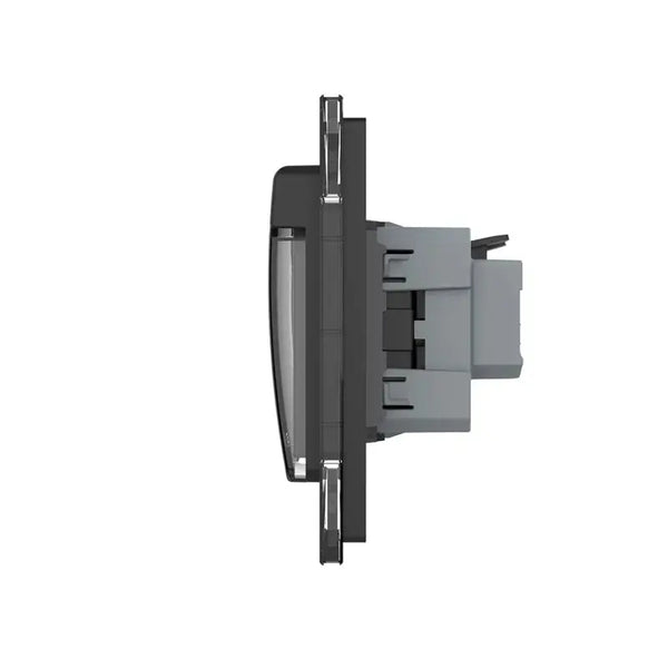 Livolo | Zwart | SR+SR | Wandcontactdoos | IP44 Livolo Nederland B.V.