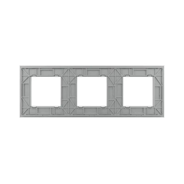 Livolo | Grijs | SR+SR+SR | Glasplaat Livolo Nederland B.V.