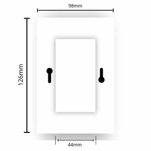 Livolo | Wit glanzend | Adapterraam | Dubbel wandcontactdoos | Extra afdekking Livolo Nederland B.V.