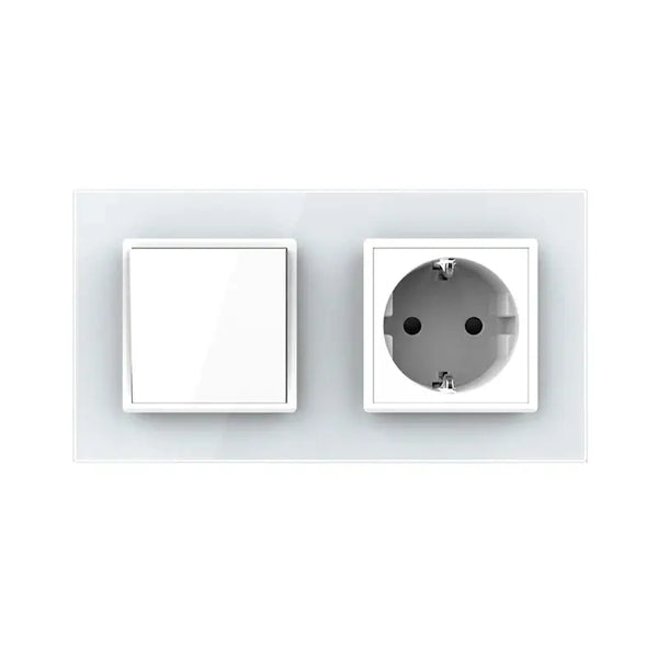 Livolo | Wit | SR+SR | Aan/Uit | Wipschakelaar | Wandcontactdoos Livolo Nederland B.V.