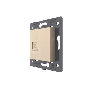 Livolo | Goud | SR | Netwerk RJ45 Cat.6 | Blindplaat Livolo Nederland B.V.