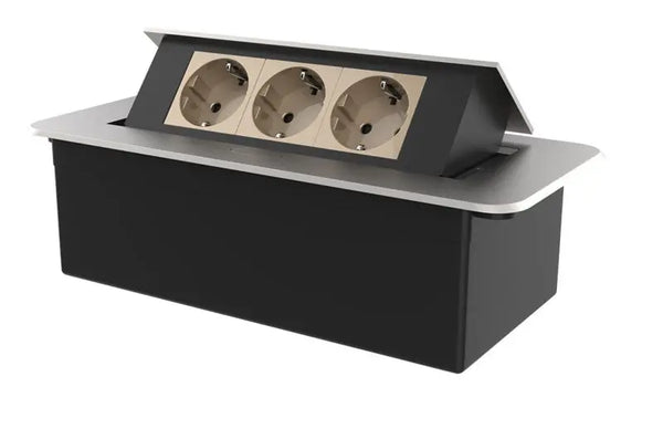 Livolo | Zilver | 3 | Pop-Up Stekkerdoos | Push | Inbouw | Stopcontacten-Goud Livolo Nederland B.V.