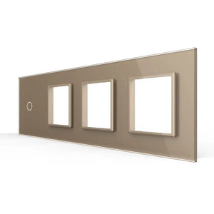 Livolo | Goud | 1+SR+SR+SR | Glasplaat | Combinatie Livolo Nederland B.V.