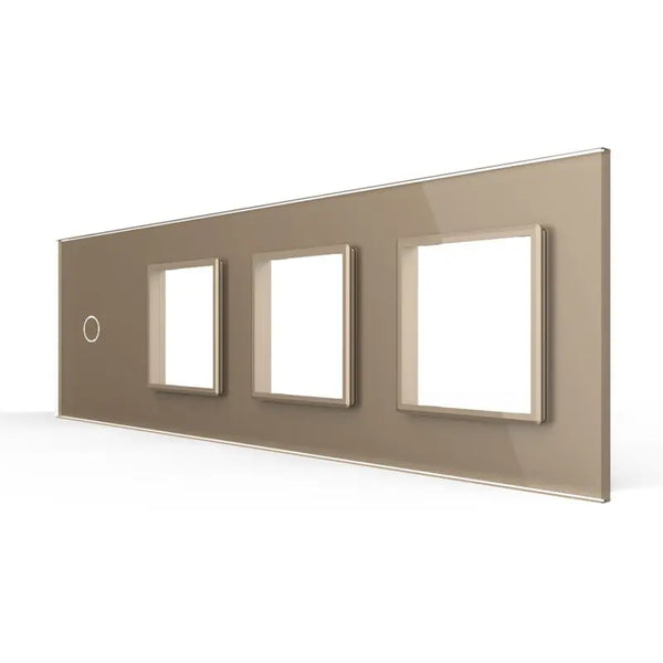 Livolo | Goud | 1+SR+SR+SR | Glasplaat | Combinatie Livolo Nederland B.V.